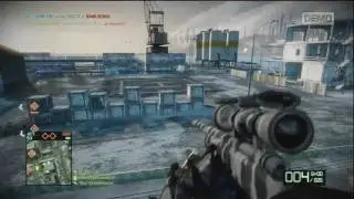 Battlefield Bad Company 2 (Demo) M24 Sniper Montage HD