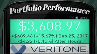 $485 Gain: Veritone : 25 September 2017 : Portfolio Performance : Robinhood Dividends