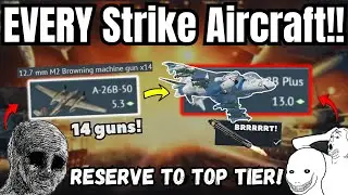 Entire USA Strike Aircraft Line!🔥(Reserve to Top Tier Challenge!) | This GUN has a Plane!💀