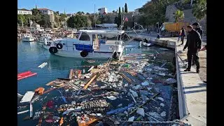 Antalya’da denizin üzerindeki tekne ve ağ parçaları fırtınanın boyutunu gözler önüne serdi