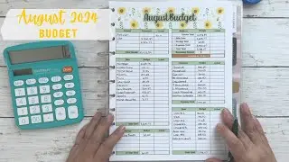 August 2024 Monthly Budget Setup | Vacation Month!!! | #budgetwithme #happyplanner