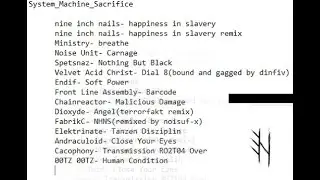 System Machine Sacrifice mixed by Elektrinate [full set]