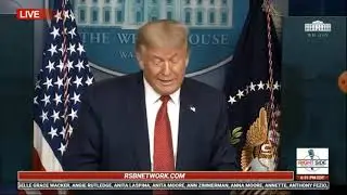 Trump Answers Muckraker Questions @ Today's News Briefing (8/10/20)