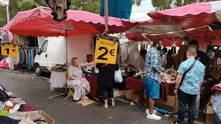 53.На барахолке в пригороде Парижа. Обзор и примерка. Люкс. Сумки и одежда.