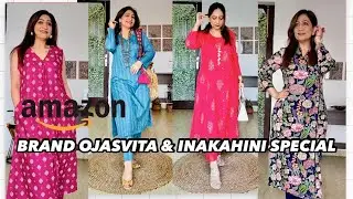 Amazon Brand Ojaswita & Inakshini Special | Workwear , Festive wear Haul #Thehopestory