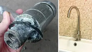 Shock! She Cracked! The faucet killed the sink! Sad faucet replacement
