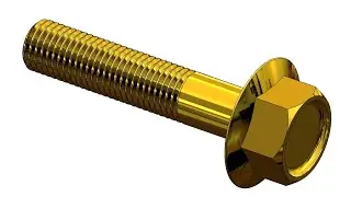 Making Hex flange bolt in solidworks