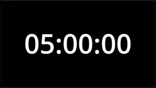 5 Hour Countdown Timer | Simple
