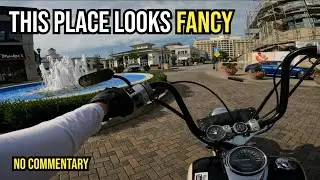 Cruising NORTH HILLS in Raleigh on my Honda Shadow 750 Aero!