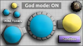 Diep.io - GOD MODE! NEW SANDBOX GAME MODE UPDATE! BECOME AN ARENA CLOSER!