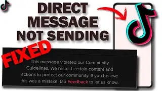 tiktok direct message unable to send or recieve