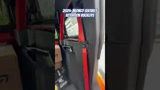 2021+ Bronco Seatbelt Retension Buckles 