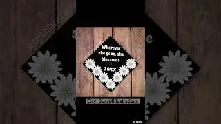 Some Of My Etsy Shop Art - Graduation, Grad Cap Toppers, Teacher Gifts, Makeup Art Print #giftideas