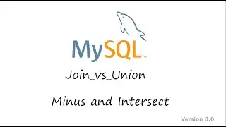 Chapter 33 Join Vs Union Minus Intersect