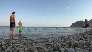 Море Tame lapse Крым Коктебель облака голубь