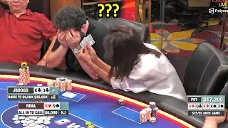 WTF Is She Doing On The Poker Table???