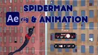 Spiderman swinging through the city | After effects animation breakdown | Miles Morales #spiderman