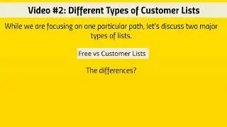 Different Types Of Customer Lists | Building Your Buyers List