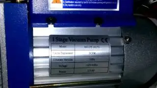EBay vacuum pump $50 micron test