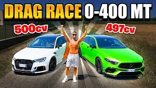 AUDI RS3 ABT vs AMG A45S 🔥 Final shot with the stopwatch (what a finale 😱 )