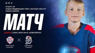 Первенство России | «Кристалл» г. Балаково - «Сарматы» г. Оренбург | хоккей