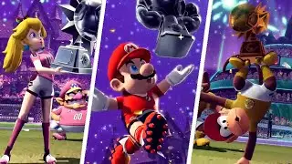 Mario Strikers: Battle League - All Trophy Celebrations (DLC Included)