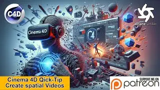 Create Spatial Videos, for viewing on your Apple Vision Pro, Meta Quest, Pico 4... (C4D - Quick Tip)