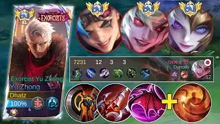 HOW TO DEAL THIS ANNOYING UNLIMITED LIFESTEAL BUFF HERO! USING YU ZHONG | BEST BUILD YU ZHONG - MLBB