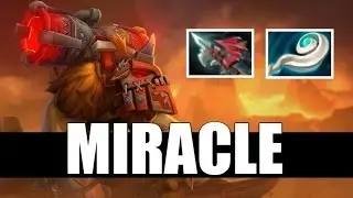 Miracle ( 9000 MMR ) Playing Earthshaker  with Hurricane Pike