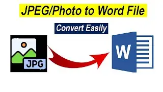 How to Convert Image/Photo Text to Word Document | PDF to Editable Word Document