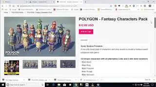 UE4 Synty Polygon Character with Mixamo Animations