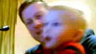 Me and My son playin with the webcam