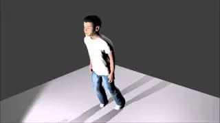 Blender Character Animation Human model by MakeHuman