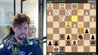 Watch Magnus Carlsen Find the Lethal Knight Fork to Win!
