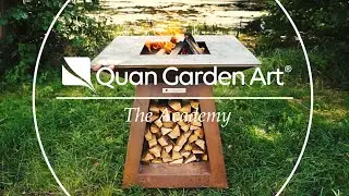 Classic Steak & Mushrooms - outdoor cooking recipe with Quan Garden Art fire pit barbecue