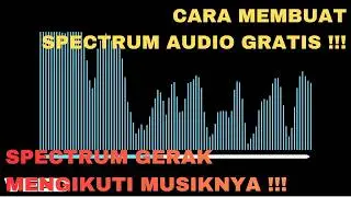 How to Make a Free Audio Spectrum | A Hidden Gem - Spectrum Moves to the Beat!!