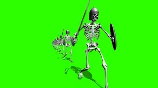 Skeleton Warriors #1 / Green Screen - Chroma Key