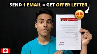 How to get OFFER LETTER FAST in Canada? (Secret Email Trick)