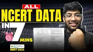 NCERT DATA in 7 Mins🔥| Confirm MCQs | NEET 2024