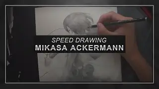 Speed Drawing #1 Mikasa | 0.8k Special | by yυѕeιғх