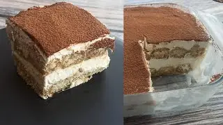 Tiramisu in minutes - without flour, without eggs, without baking