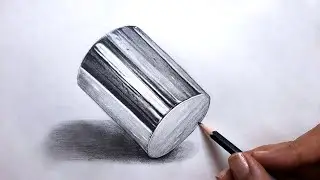 How To Draw Realistic Metal Texture Using Graphit Pencils