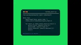 Python youtubesearchpython - Retrieve YouTube search results