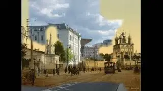 Из 2024 в 1896 год. Снесённый Страстной монастырь 17 века в Москве #фотосравнение