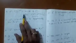 Statistics for competitive exams-Video 25(Theory of estimation)