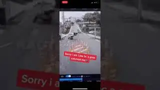 seorang ojol tasnya nyangkut pagar hingga terseret pagar