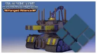 Supreme Commander tank unit design - Made in Blender