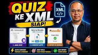 🔥 From NotebookLM Straight to Moodle Quiz (Auto Convert to XML)