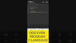 ODD&EVEN PROGRAM #programming #coding #shortsfeed #cprogramming