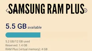 Samsung RAM PLUS ( VIRTUAL MEMORY )